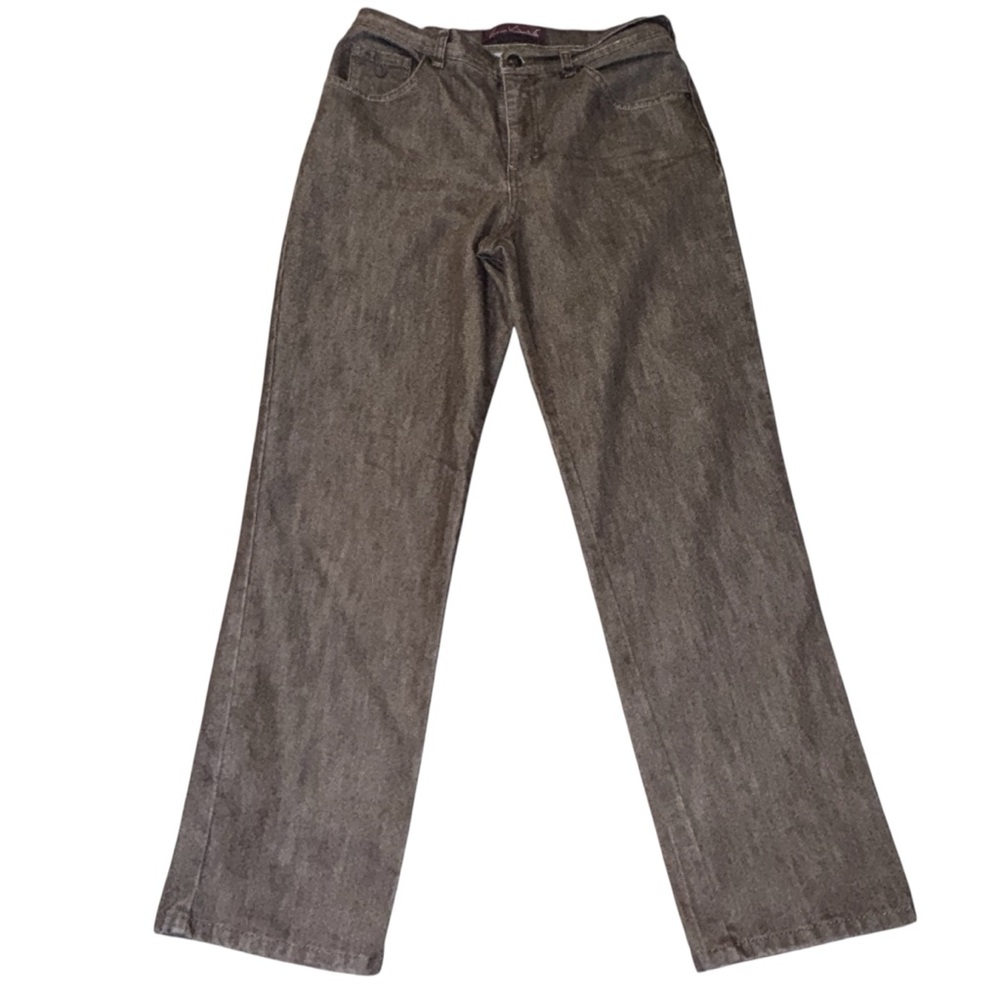 Gloria Vanderbilt Womens Amanda Jeans Sz 10 Cocoa Kenya Brown Slimming Stretch